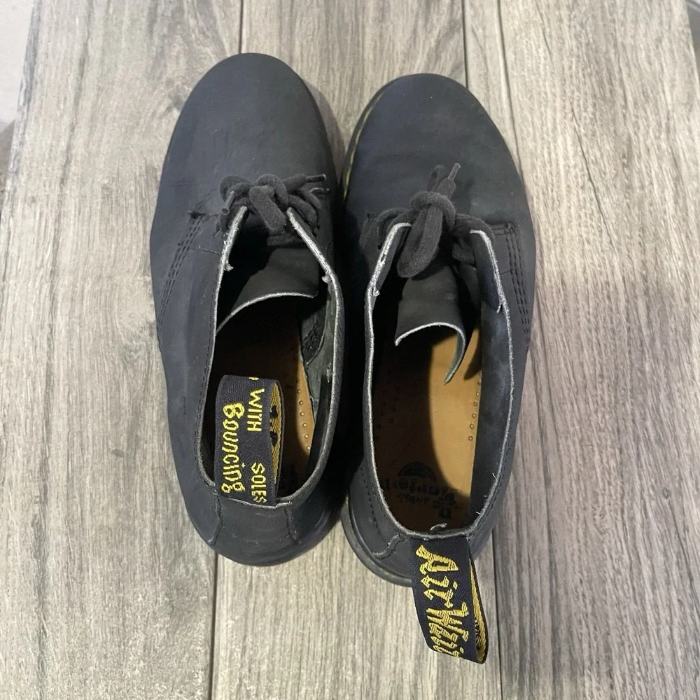 Dr.‎ Martens Manton Boots Men 9 UK 8 Black Leather Chukka Boots Grunge Goth Lace